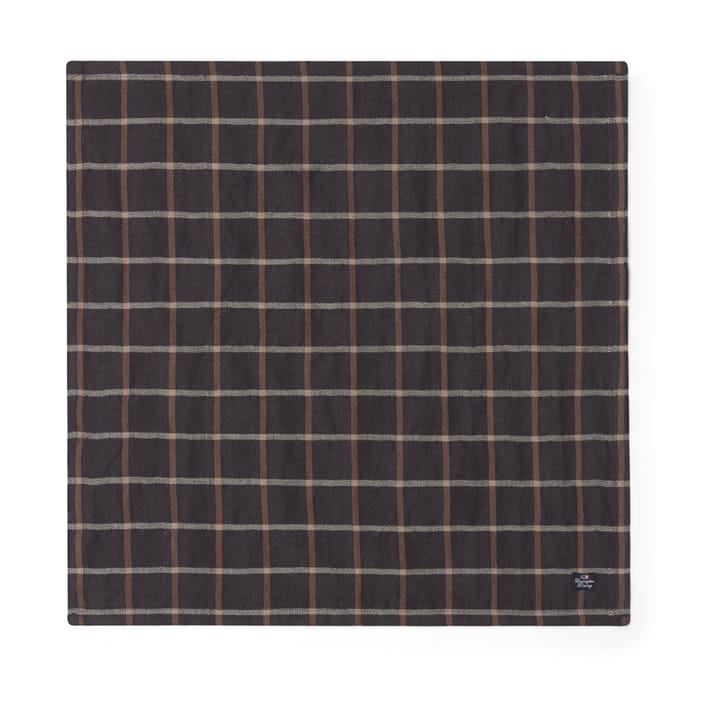 Checked Cotton Linen stoffen servet 50x50 cm - Dark gray-beige - Lexington