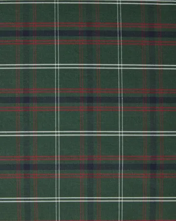 Checked cotton percale kussensloop - Green-navy, 50x60 cm - Lexington