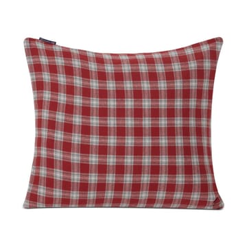 Checked Flannel kussensloop 50x60 cm - Red-gray-white - Lexington