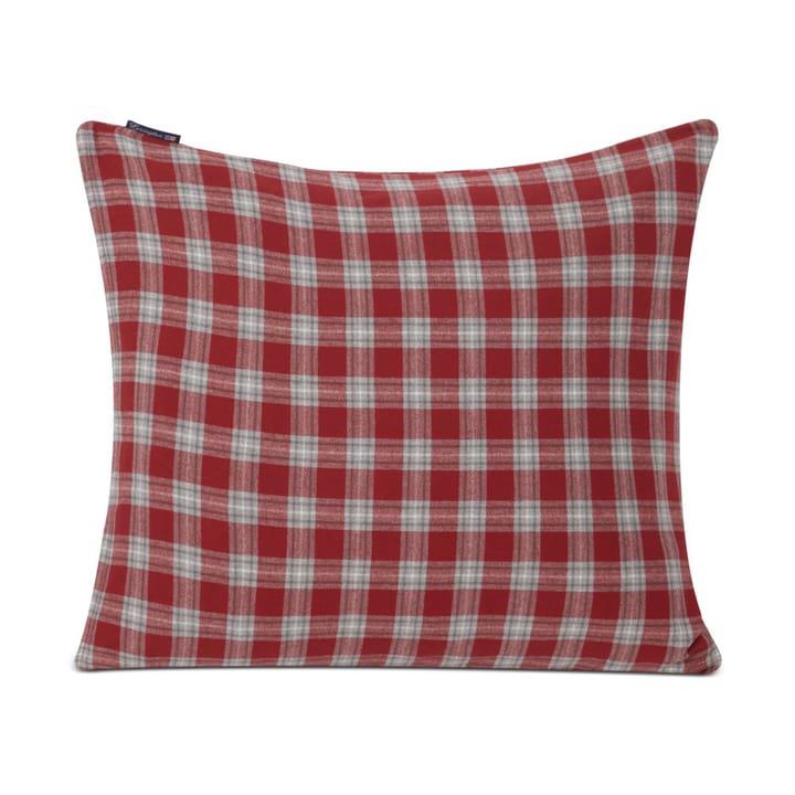 Checked Flannel kussensloop 50x60 cm, Red-gray-white Lexington