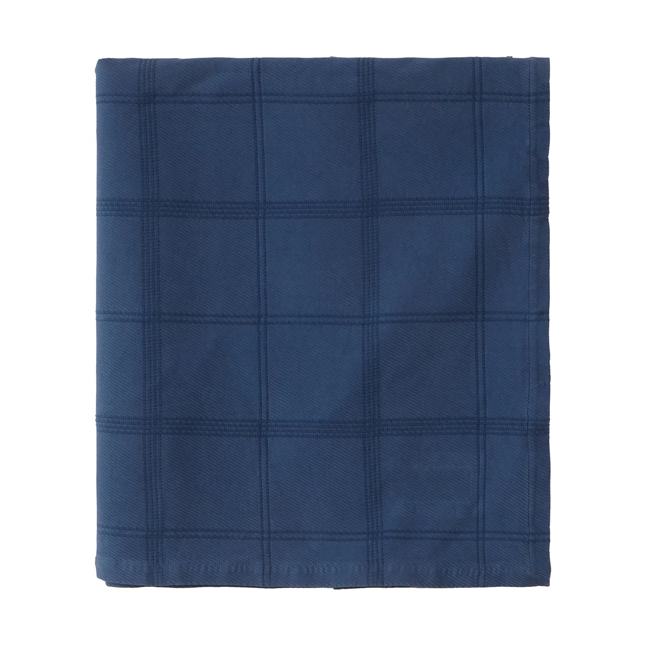 Checked Jacquard bedsprei 260x240 cm, Denim blue Lexington