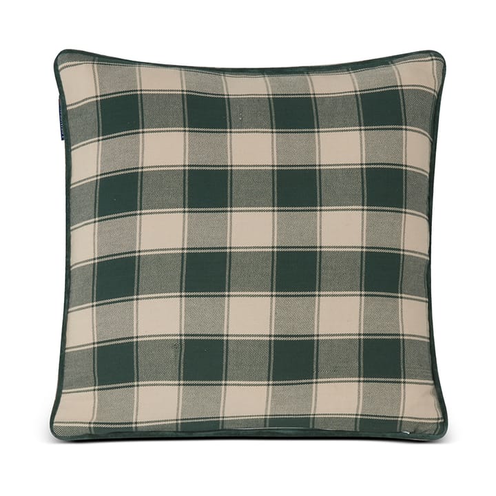 Checked Organic Cotton Flannel kussenhoes 50x50 cm, Merry Little Christmas Lexington