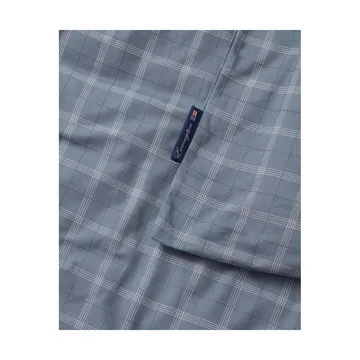 Checked Pinpoint Oxford dekbedovertrek 150x210 cm - Dove - Lexington