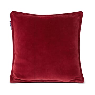 Checked quilted linnen/katoenen kussenhoes 50x50 cm - Green-red-beige - Lexington