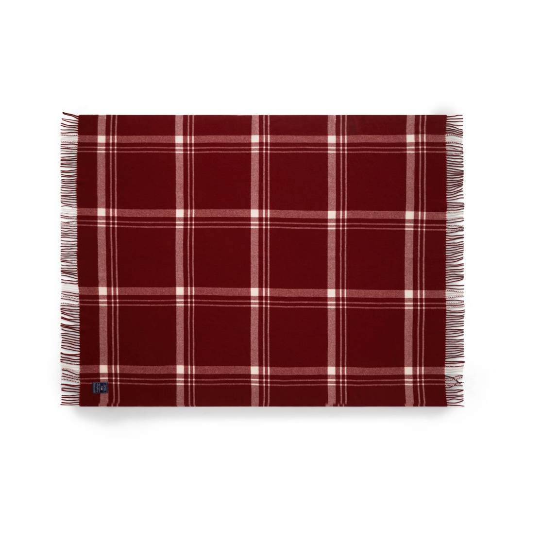 Lexington Checked Recycled Wool plaid 130x170 cm Red-white