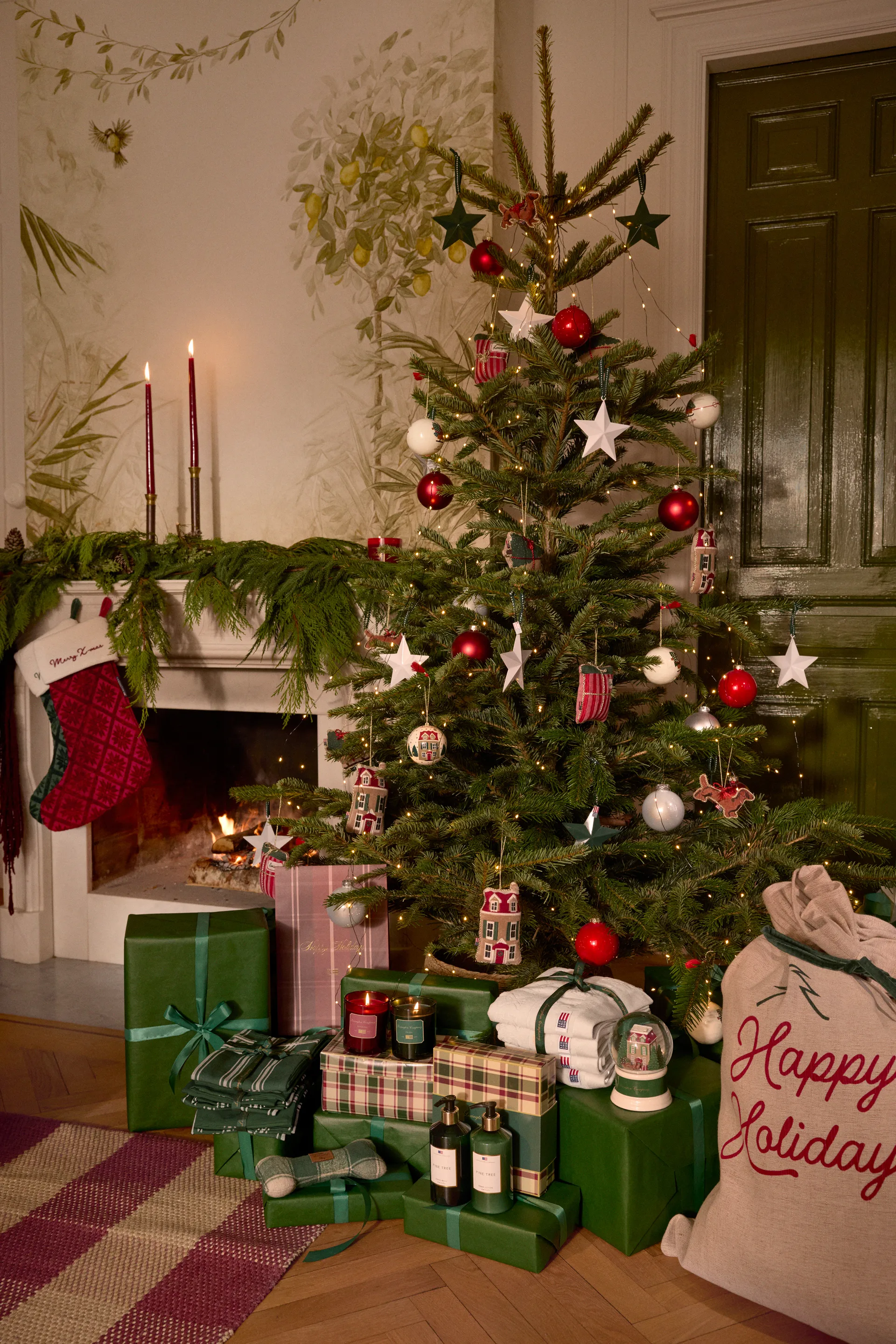 Christmas gift kersthanger, Red Lexington