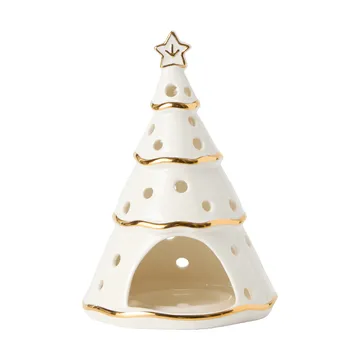 Christmas Tree waxinelichthouder - White-gold, 16,5 cm - Lexington