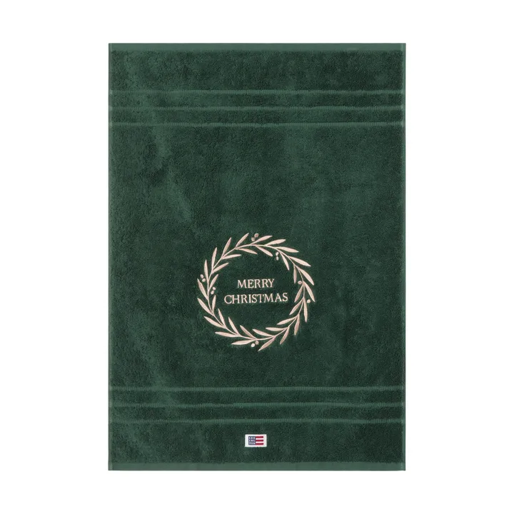Christmas Wreath handdoek - Juniper green, 50x70 cm - Lexington