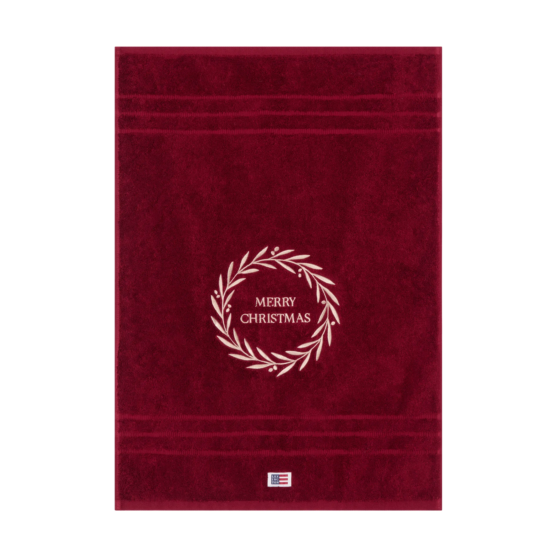 Christmas Wreath handdoek, Wine, 50x70 cm Lexington