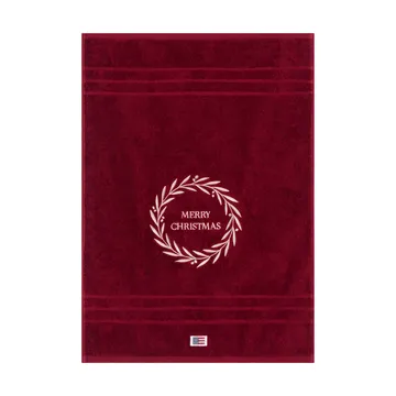 Christmas Wreath handdoek - Wine, 50x70 cm - Lexington