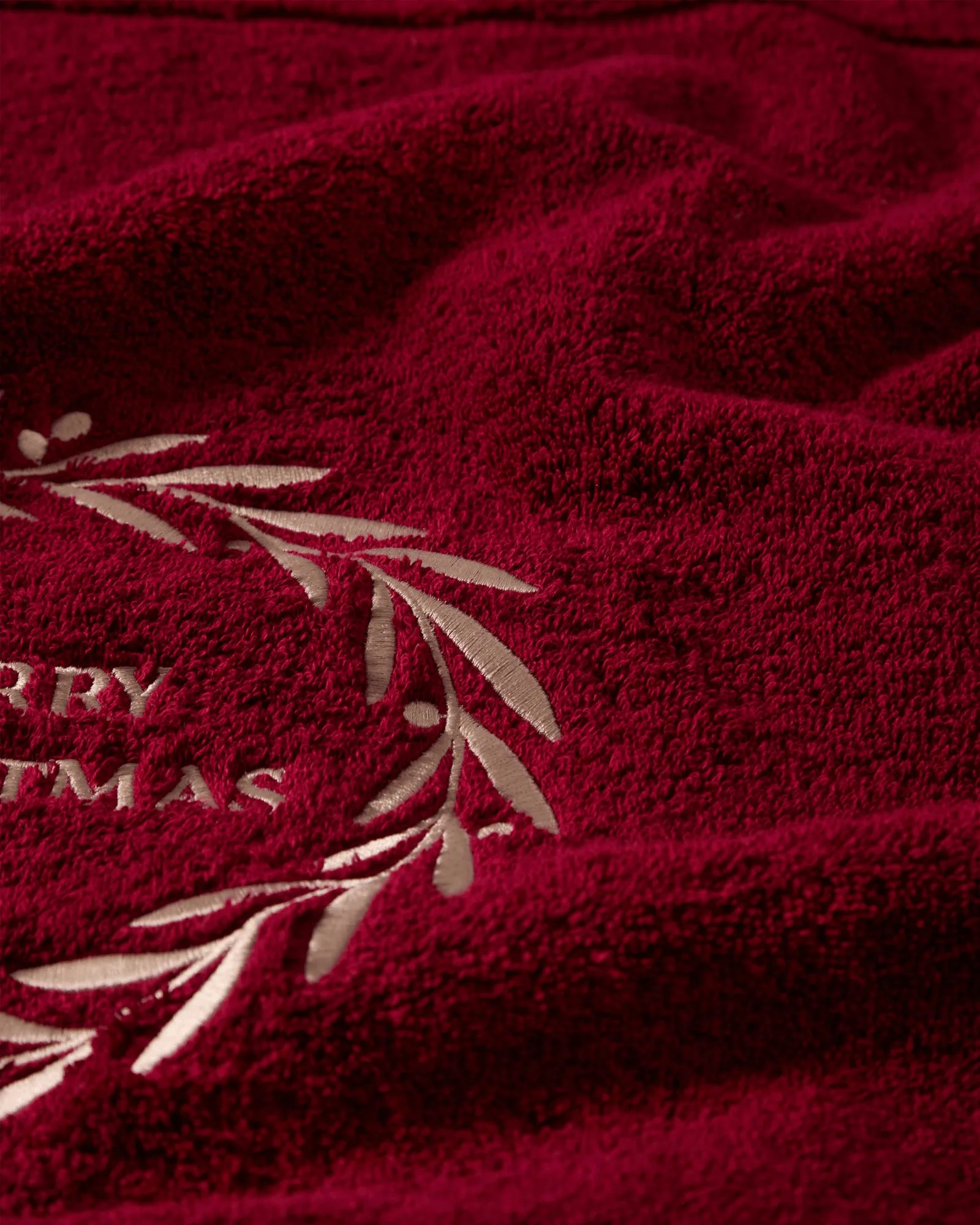 Christmas Wreath handdoek, Wine, 50x70 cm Lexington