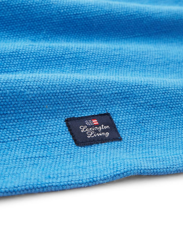 Cotton Jute Placemat with Side Stripes 40x50 cm, Blauw-wit Lexington