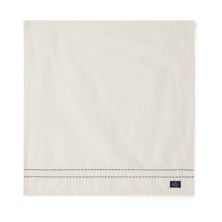 Cotton Linen stoffen servet stitches 50x50 cm - Off-white - Lexington