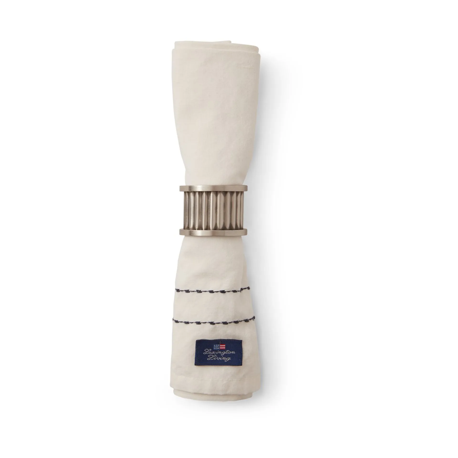 Cotton Linen stoffen servet stitches 50x50 cm, Off-white Lexington