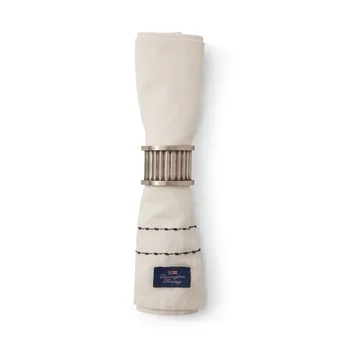 Cotton Linen stoffen servet stitches 50x50 cm - Off-white - Lexington