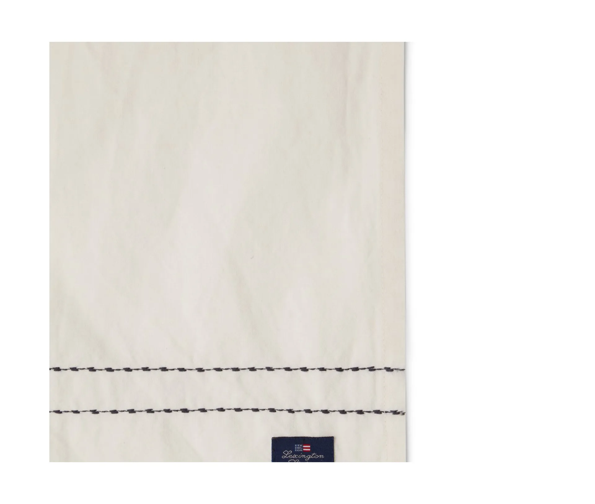 Cotton Linen stoffen servet stitches 50x50 cm, Off-white Lexington