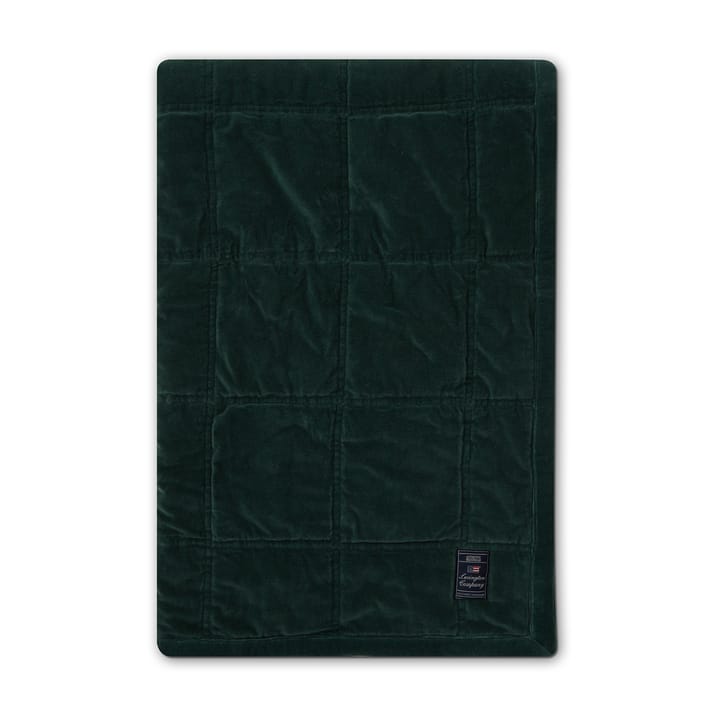 Cotton Velvet quilted sprei 160x240 cm - Green - Lexington