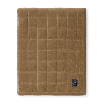 Cotton Velvet quilted sprei 160x240 cm - Walnut - Lexington