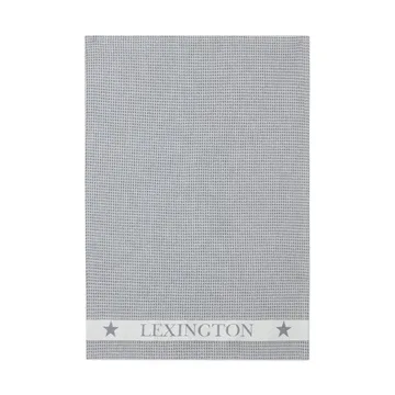 Cotton Waffle keukenhanddoek 45x70 cm - Dark gray-white - Lexington