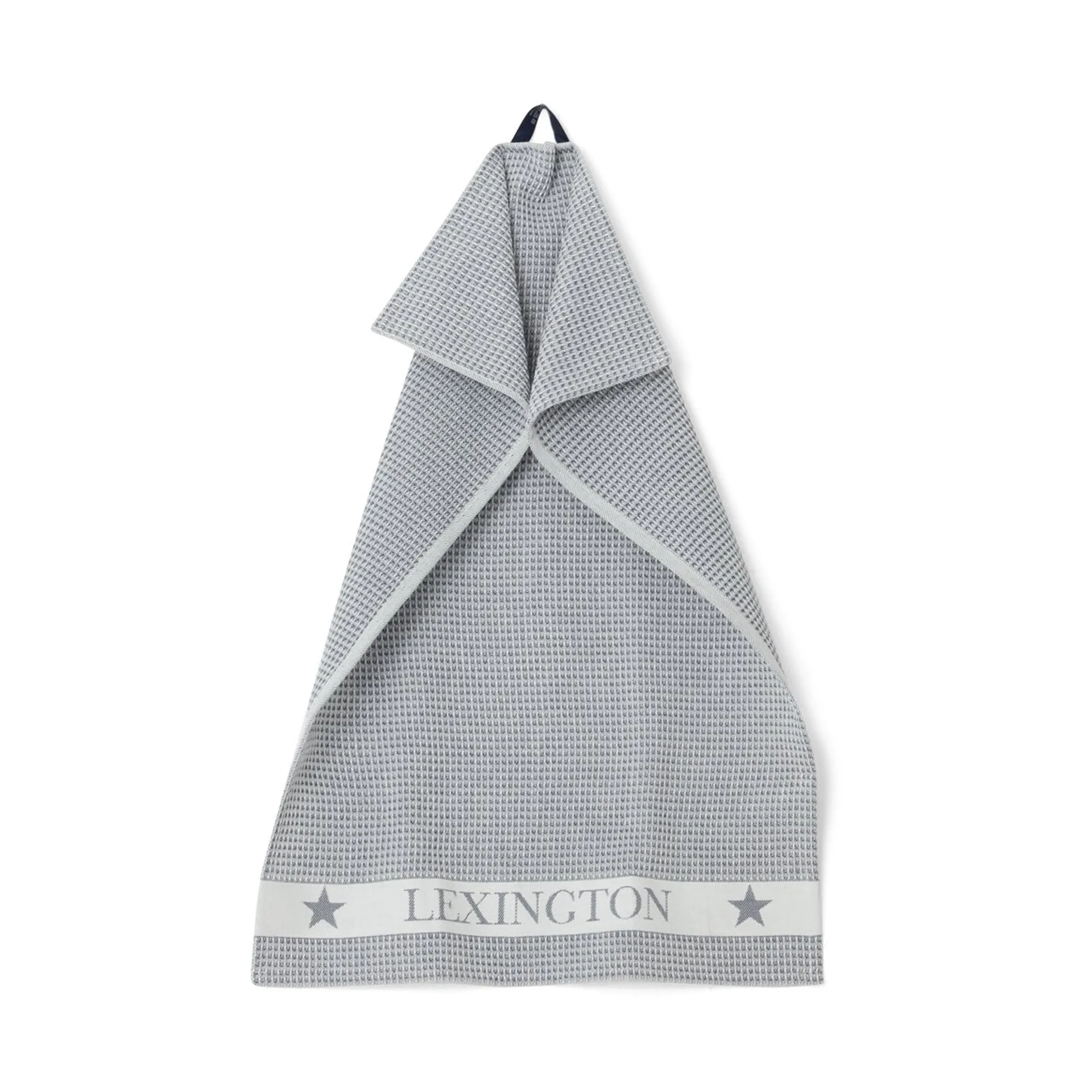 Cotton Waffle keukenhanddoek 45x70 cm, Dark gray-white Lexington
