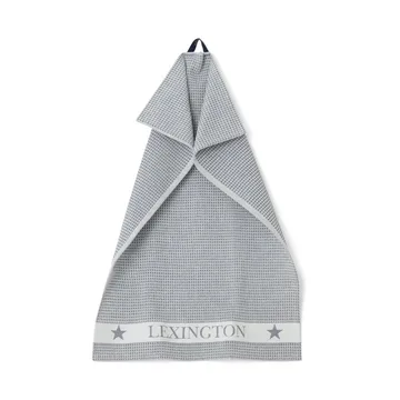 Cotton Waffle keukenhanddoek 45x70 cm - Dark gray-white - Lexington