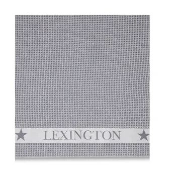 Cotton Waffle keukenhanddoek 45x70 cm - Dark gray-white - Lexington
