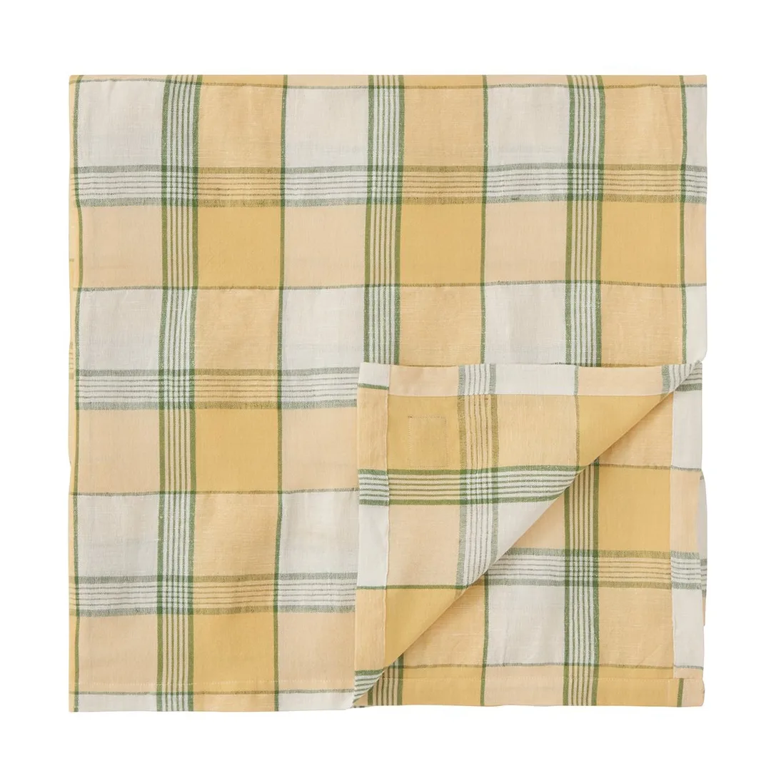 Easter Linen/Cotton tafelkleed 150x250 cm, Yellow-green Lexington
