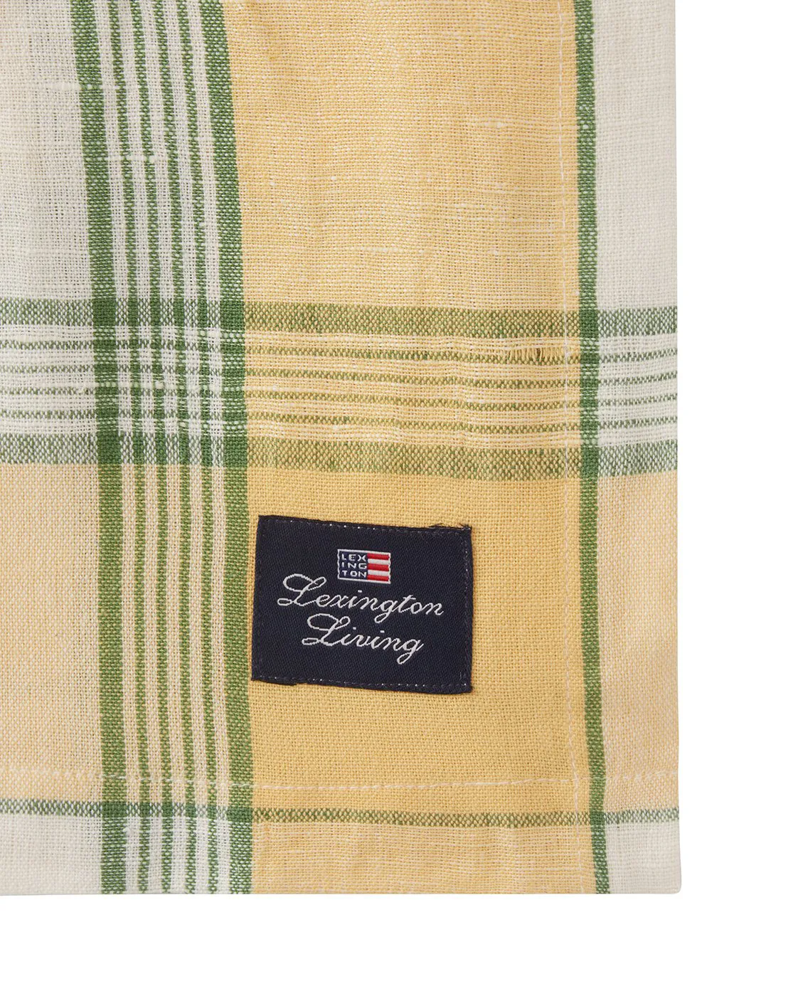 Easter Linen/Cotton tafelkleed 150x250 cm, Yellow-green Lexington