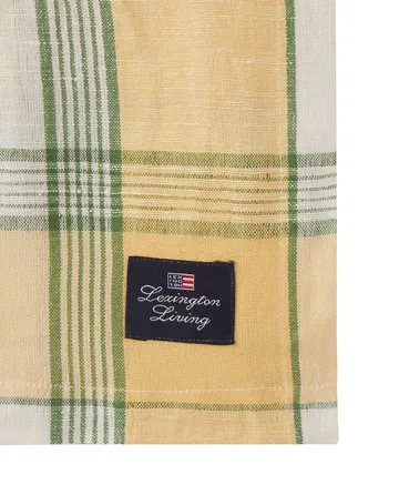 Easter Linen/Cotton tafelkleed 150x250 cm - Yellow-green - Lexington