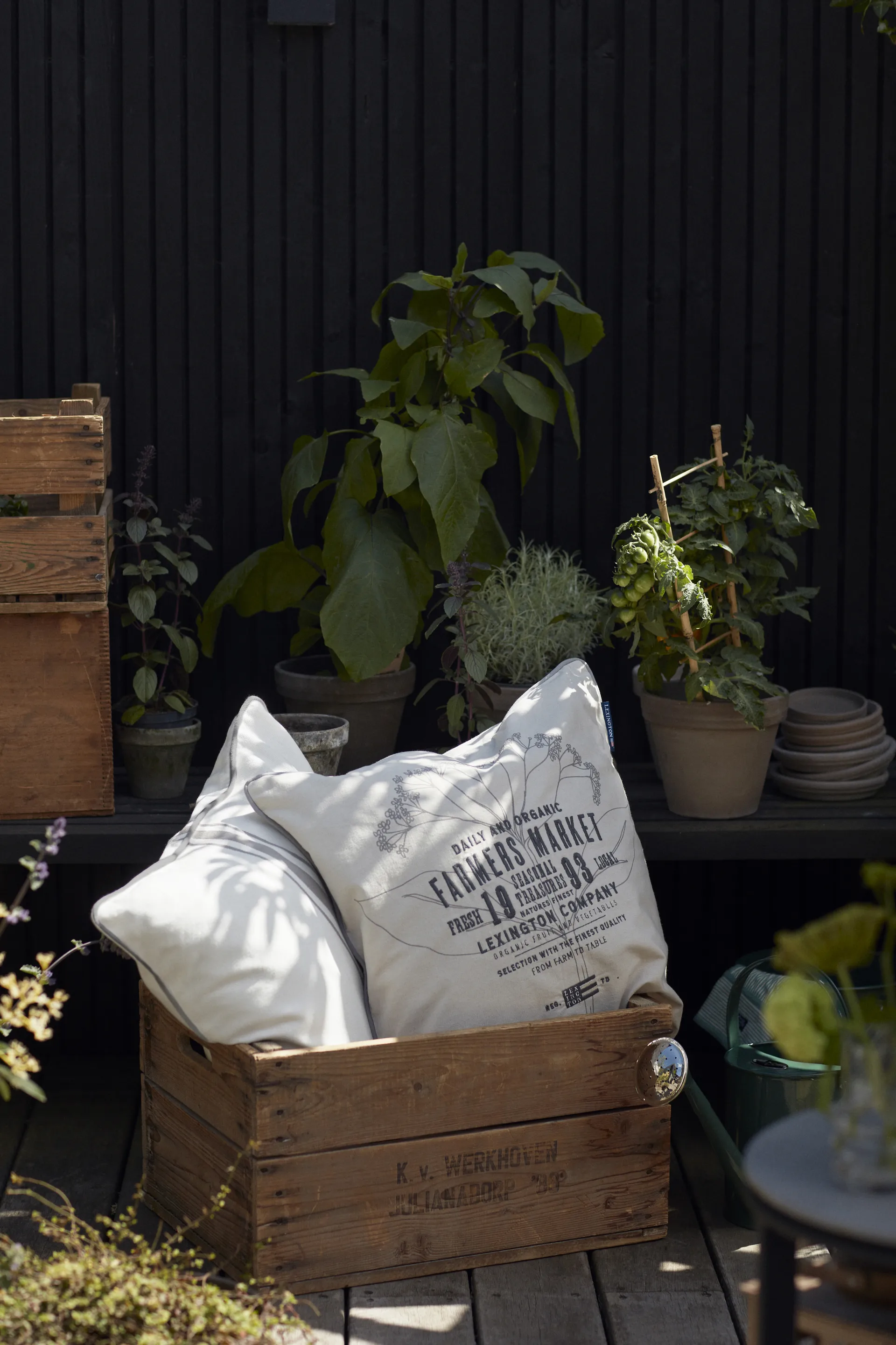 Farmers Market kussenhoes 50x50 cm, Beige Lexington