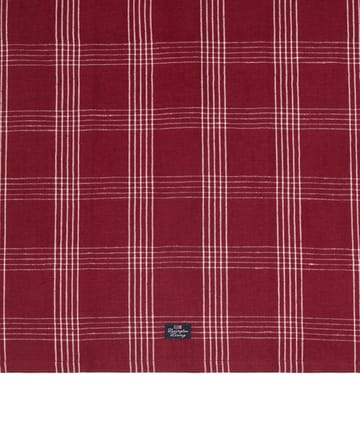 Geruit linnen/katoen keukendoek 50x70 cm - Red-white - Lexington