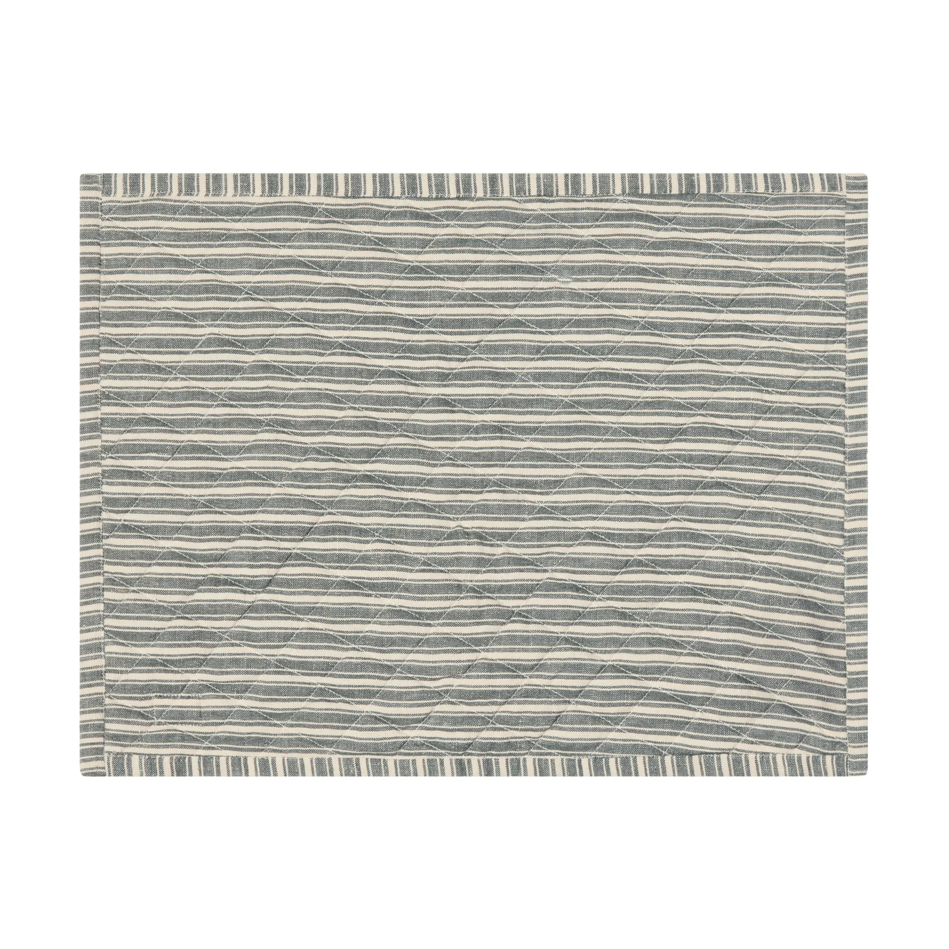 Gewatteerde dubbelzijdige placemat, Green-Light beige-red, 35x45 cm Lexington