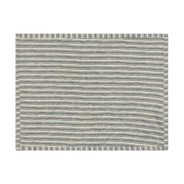 Gewatteerde dubbelzijdige placemat - Green-Light beige-red, 35x45 cm - Lexington