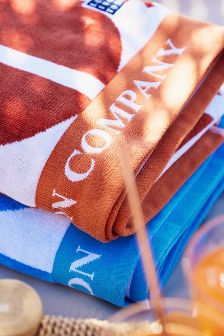Graphic Cotton Velour badhanddoek 100x180 cm, Coconut Lexington