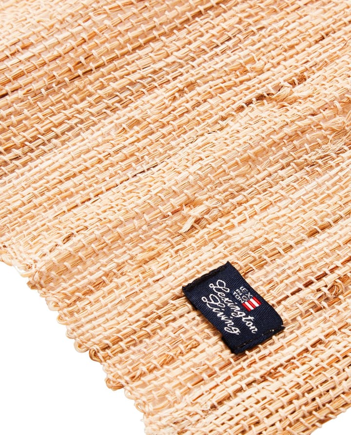 Handwoven Hemp/Ramie tafelloper 50x36 cm, Natural Lexington