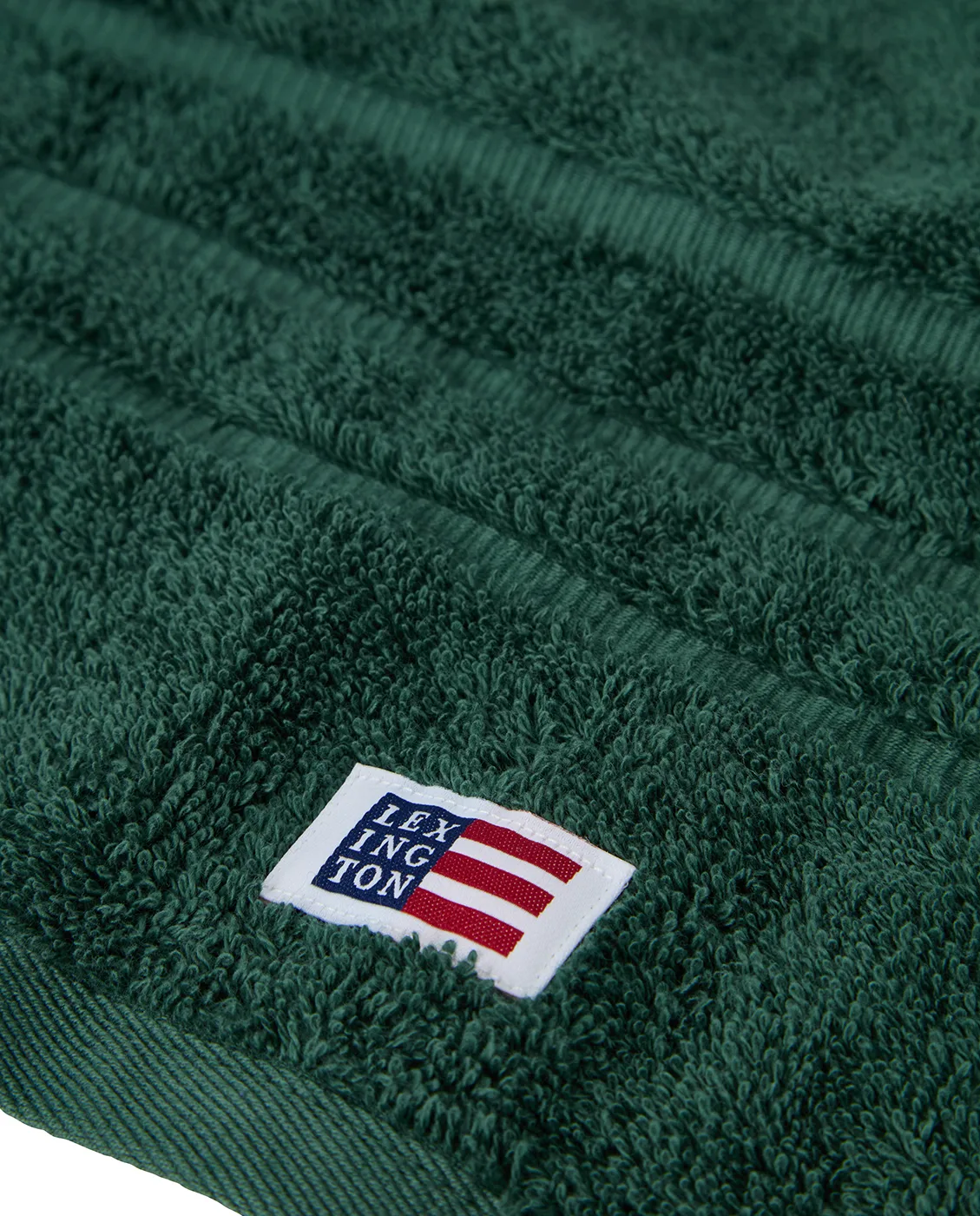 Happy Holidays Juniper biologische handdoek 50x70 cm, Green-Light Beige Lexington