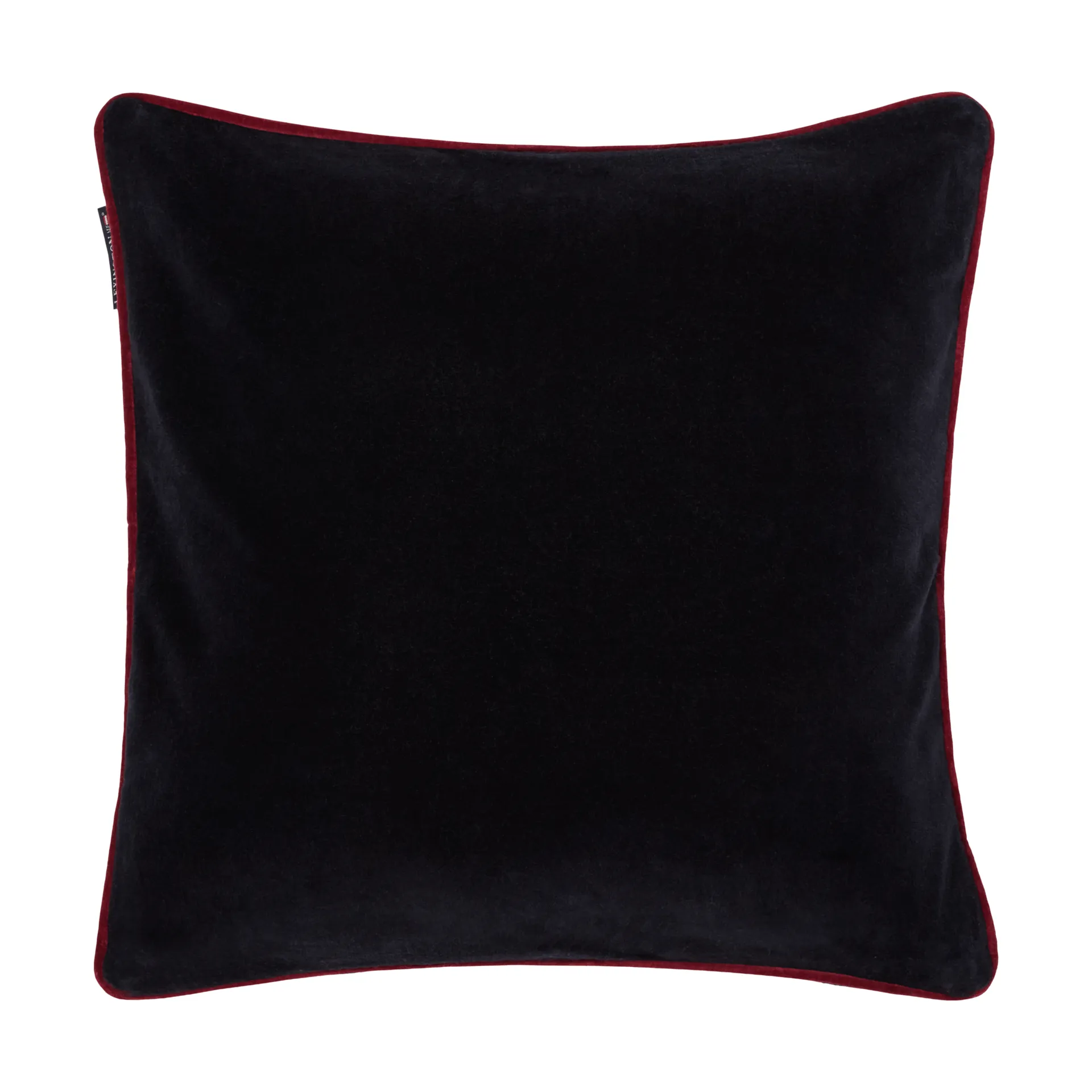 Heart kussenhoes van biologisch katoensatijn, Black-multi, 50x50 cm Lexington