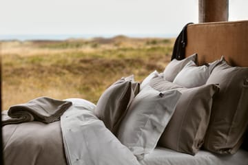 Herringbone Flannel dekbedovertrek 150x210 cm - Beige-off white - Lexington