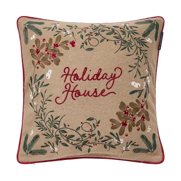 Holiday House ullmix kussensloop 50x50 cm - Beige-multi - Lexington