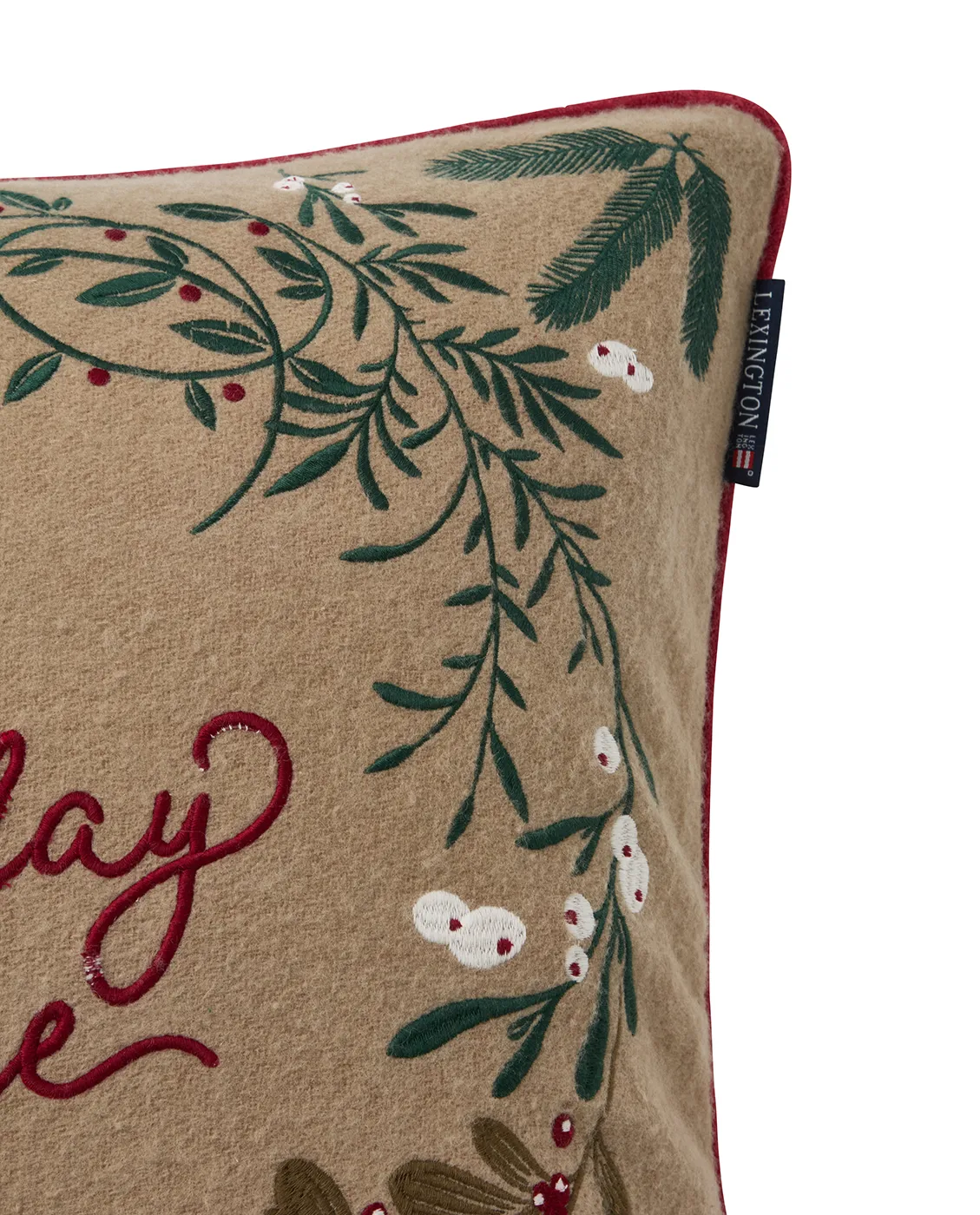 Holiday House ullmix kussensloop 50x50 cm, Beige-multi Lexington