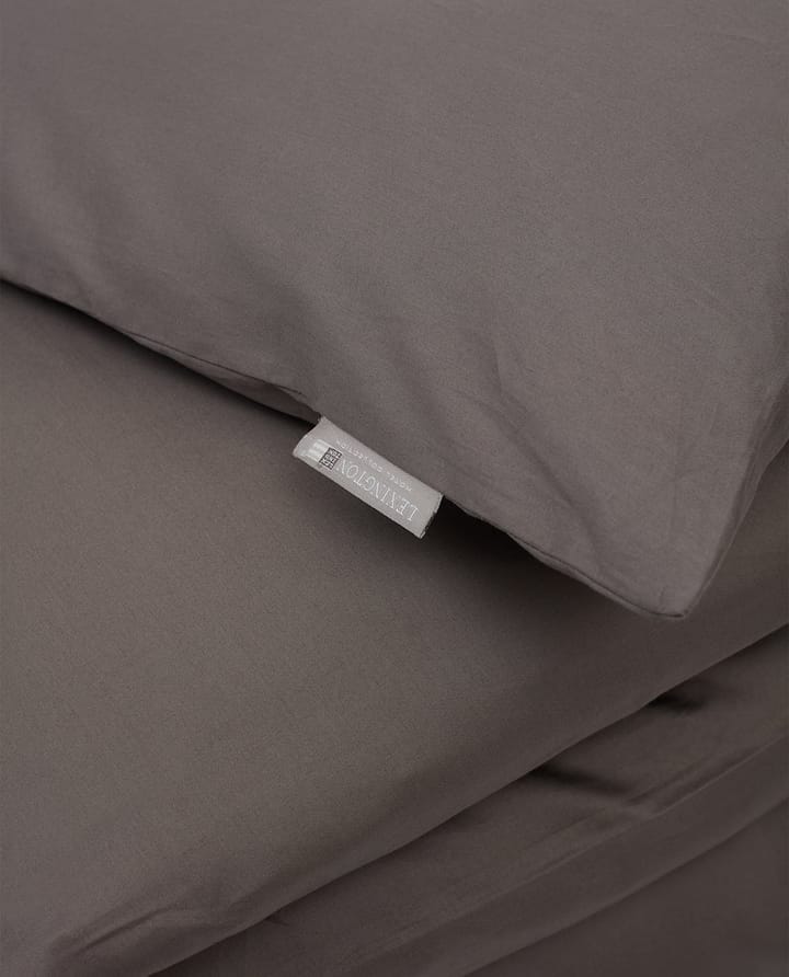 Hotel Cotton Sateen dekbedovertrek 150x210 cm, Charcoal grey Lexington