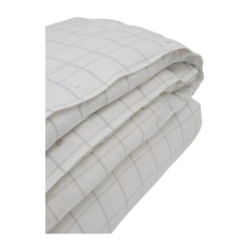 Hotel Light Flannel dekbedovertrek 220x220 cm - Wit-lichtbeige - Lexington