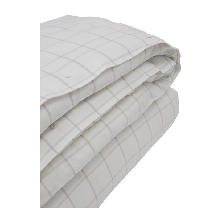 Hotel Light Flannel dekbedovertrek 220x220 cm, Wit-lichtbeige Lexington