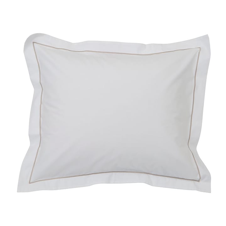 Hotel Percale kussensloop 50x60 cm - Wit-lichtbeige - Lexington