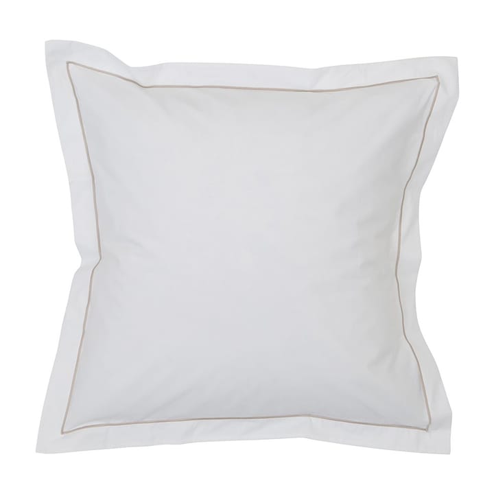 Hotel Percale kussensloop 65x65 cm - Wit-lichtbeige - Lexington