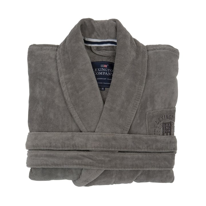 Hotel Velour ochtendjas XL - Gray - Lexington