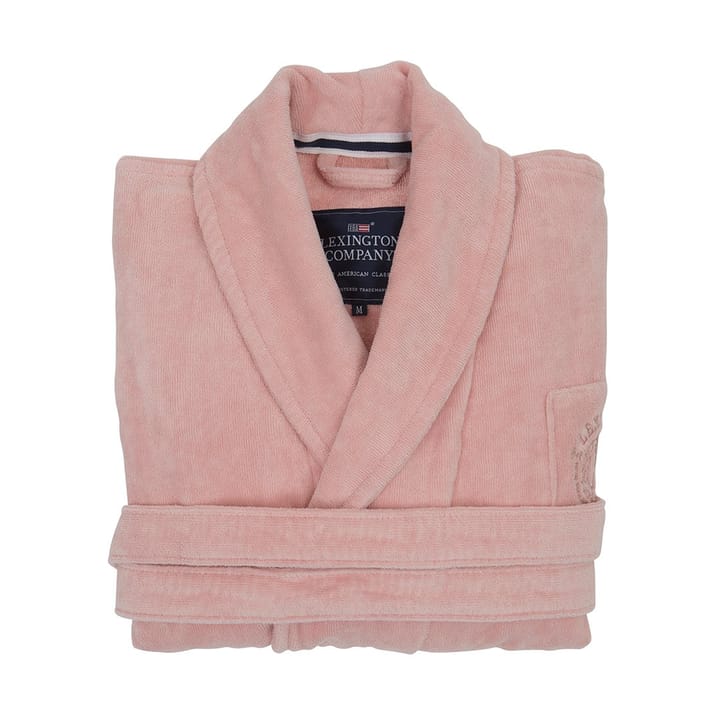 Hotel Velour ochtendjas XL - Pink - Lexington