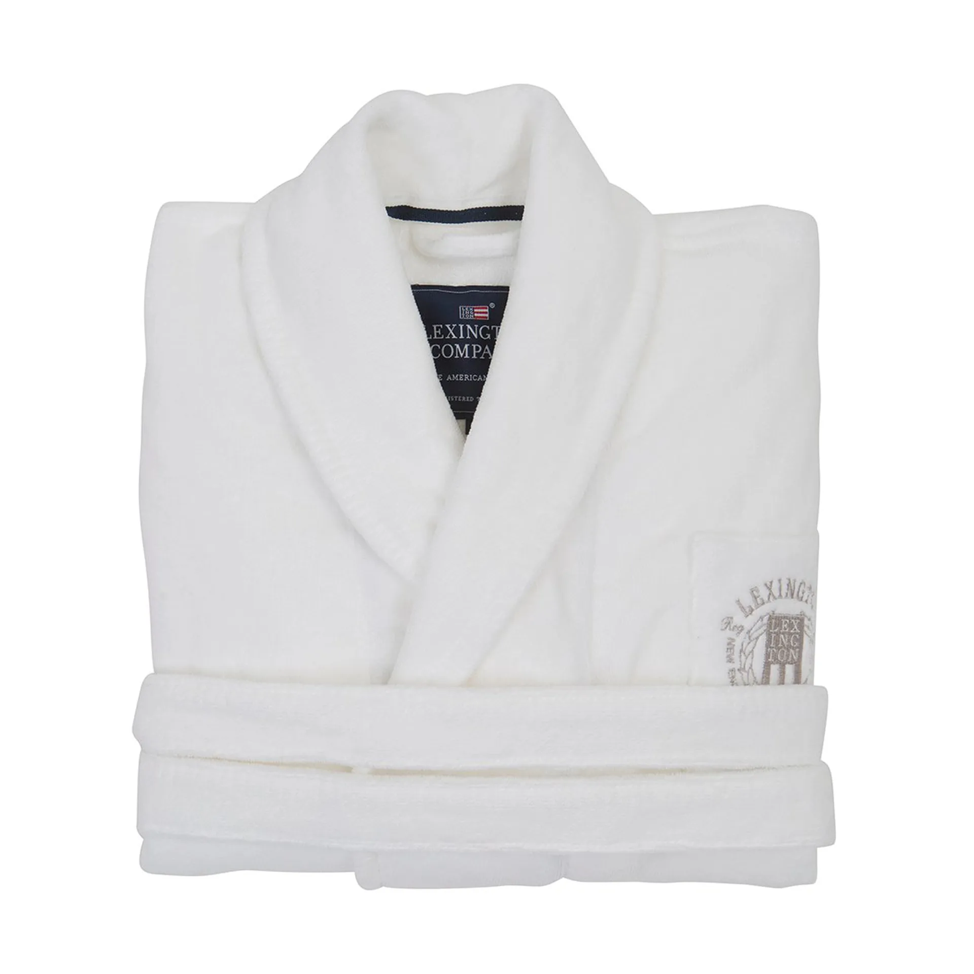 Hotel Velour ochtendjas XL, White Lexington