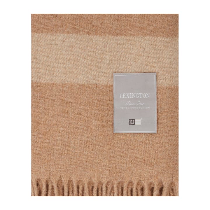 Hotel Wool wollen plaid 130x170 cm, Lichtbeige-wit Lexington