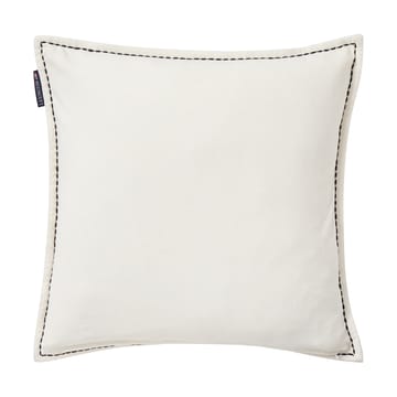 House biologisch fluwelen katoen kussensloop 50x50 cm - White-multi - Lexington